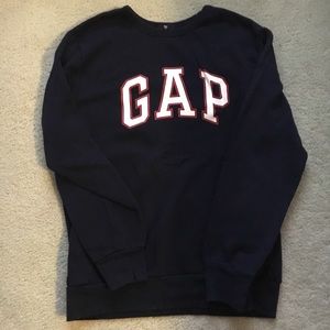 Navy Blue GAP Logo Graphic Crewneck Sweatshirt